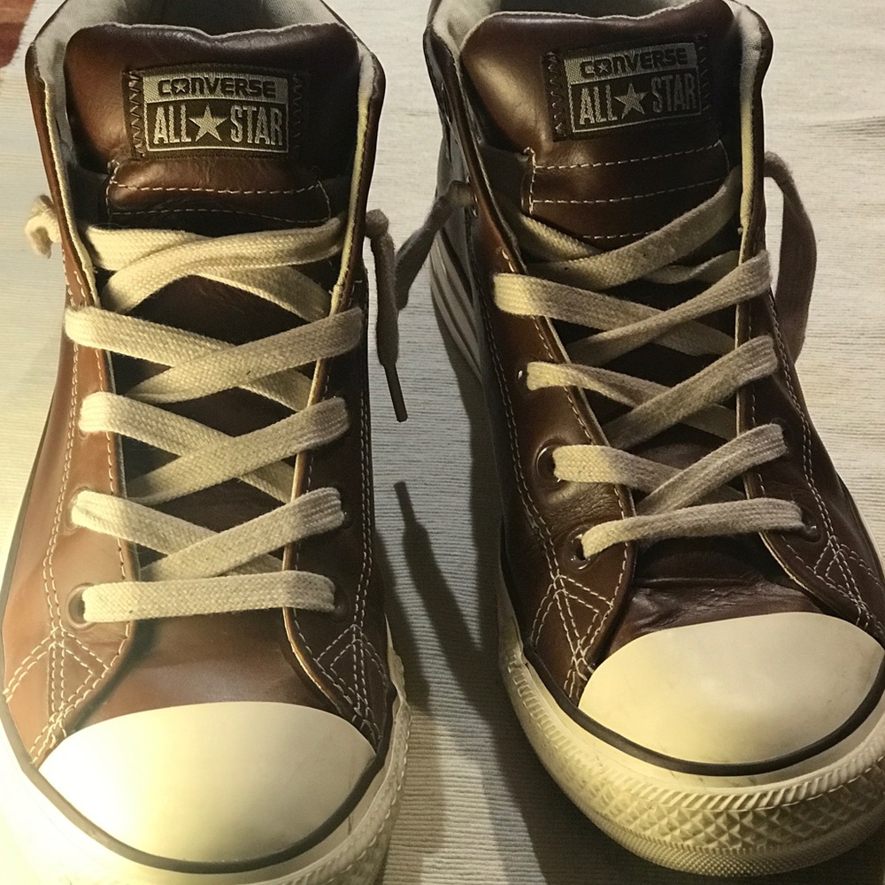 Convers all star real leather